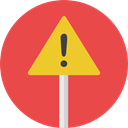 warning, Attention, Error, notice, signs, Signaling Tomato icon