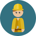 Man, people, job, Professions And Jobs, worker, Builder, profession, Occupation SeaGreen icon