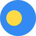 world, flag, Palau, flags, Country, Nation DodgerBlue icon