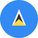 Nation, St Lucia, world, flag, flags, Country DodgerBlue icon