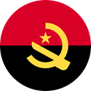 Angola, flags, Country, Nation, world, flag Crimson icon