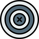 Aim, Target, sports, shooting, sniper, weapons, Dart Board, Sports And Competition Lavender icon