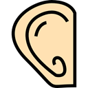 ears, Ear, deaf, Sound Waves, Sound Bars, medical, listen, listening Moccasin icon