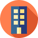 buildings, Apartment, property, Apartments, real estate, residential Coral icon