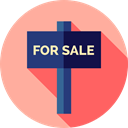 property, signs, real estate, For Sale LightPink icon