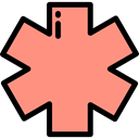 star, Info, medical, Information, Asterisk, shapes, symbol, signs LightSalmon icon