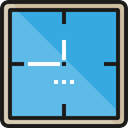 Clock, time, timer, alarm clock, Tools And Utensils, Time And Date CornflowerBlue icon