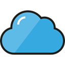Cloud, weather, Cloudy, sky, Cloud computing DodgerBlue icon