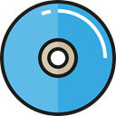 Multimedia, music, Dvd, Cd, music player, Bluray, compact disc, Music And Multimedia CornflowerBlue icon