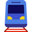 Public transport, transportation, transport, vehicle, train, Automobile RoyalBlue icon