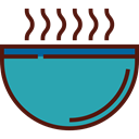 food, soup, hot drink, Healthy Food, Bowls, Food And Restaurant LightSeaGreen icon