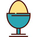 Boiled Egg, Food And Restaurant, food, organic, protein, fried egg Black icon