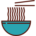 Chinese Food, Food And Restaurant, food, Bowl, chinese, sticks, noodles Maroon icon