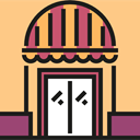 Entrance, Holidays Khaki icon