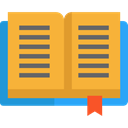 Book, Books, Library, education, reading, study, Literature, open book Goldenrod icon