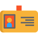 Identity, pass, Business, identification, id card, Business And Finance Goldenrod icon
