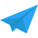 Message, paper plane, childhood, Origami, Airplane Origami, Art And Design DodgerBlue icon