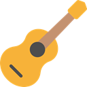 Music And Multimedia, music, guitar, flamenco, Folk, musical instrument, Spanish Guitar, Orchestra, Acoustic Guitar, String Instrument Goldenrod icon
