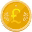 Business, Money, Cash, Business And Finance, pound, Currency, banking, Pound Sterling Orange icon