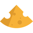 food, Cheese, Milky, Healthy Food, Fattening, Food And Restaurant Goldenrod icon
