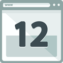 Browser, internet, Calendar, interface, computing, Seo And Web Lavender icon