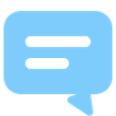 Bubble, conversaion, Message, Text, Chat, talk, Active LightSkyBlue icon