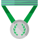 medal, winner, Champion, Sports And Competition, award Black icon