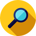 search, magnifying glass, zoom, detective, Loupe, Tools And Utensils, Edit Tools Gold icon
