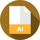 document, File, Format, Archive, Ai, Extension, Files And Folders Sienna icon