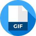 Gif, Extension, Files And Folders, document, File, Format, Archive DodgerBlue icon