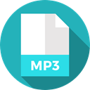 document, File, Format, Archive, mp3, Extension, Files And Folders LightSeaGreen icon