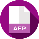 document, File, Format, Archive, Extension, aep, Files And Folders DarkMagenta icon
