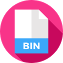 document, File, Format, Archive, Extension, Bin, Files And Folders DeepPink icon