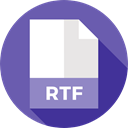 document, File, Format, Archive, Extension, Rtf, Files And Folders SlateBlue icon