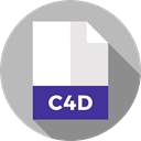 File, Format, Archive, Extension, C4d, Files And Folders, document Silver icon