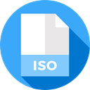 Format, Archive, Extension, Iso, document, File, Files And Folders DodgerBlue icon