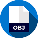 document, File, Format, Archive, Extension, obj, Files And Folders DodgerBlue icon
