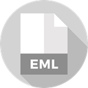 document, File, Format, Archive, Extension, Eml, Files And Folders LightGray icon