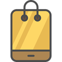 mobile phone, cellphone, smartphone, technology, online shop, online store, Commerce And Shopping SandyBrown icon