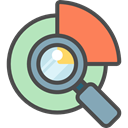 search, magnifying glass, zoom, education, research, study, Tools And Utensils, Seo And Web DarkSlateGray icon