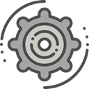 Gear, settings, configuration, cogwheel, Tools And Utensils, Seo And Web DarkSlateGray icon