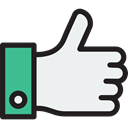 Finger, Like, thumb up, Hands, Gestures, Hands And Gestures WhiteSmoke icon
