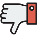 Finger, Dislike, Hands, Gestures, Hands And Gestures WhiteSmoke icon