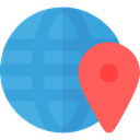 global, Geography, worldwide, Maps And Flags, Planet Earth, Earth Globe, Maps And Location CornflowerBlue icon