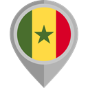 flag, Senegal, placeholder, flags, Country, Nation DarkGray icon