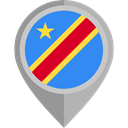 placeholder, flags, Country, Nation, flag, Democratic Republic Of Congo DarkGray icon