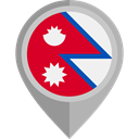 placeholder, flags, Country, Nation, flag, Nepal DarkGray icon