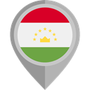 flag, Tajikistan, placeholder, flags, Country, Nation DarkGray icon