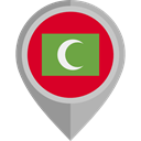 flag, Maldives, placeholder, flags, Country, Nation Crimson icon