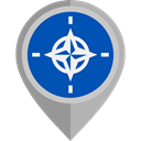 Military, Alliance, Organization, flag, Nato, flags Teal icon